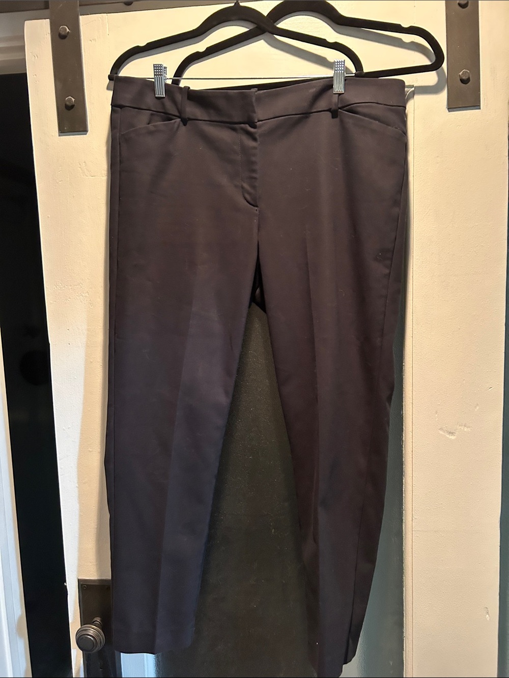 LOFT Women's Black Slim Straight Dress Pants